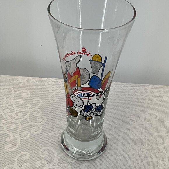 Bud Light 1996 Spuds Mackenzie USA Sports Glass - Picture 4 of 5